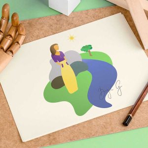 Woman and the World - Mockup